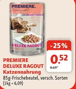 Fressnapf Premiere Deluxe Ragout Katzenfutter Angebot