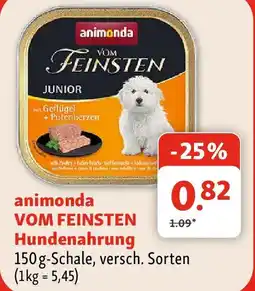 Fressnapf animonda VOM FEINSTEN Hundenahrung Angebot