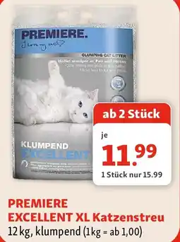 Fressnapf Premiere Excellent XL Katzenstreu Angebot