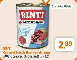 Fressnapf RINTI Kennerfleisch Hundenahrung Angebot