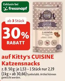 Fressnapf Kitty's Cuisine Katzensnacks Angebot