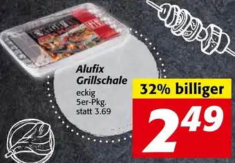 Strasser Markt Alufix Grillschale Angebot