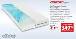 Matratzen Concord CONCORD select Komfortschaum-Matratze Vitalis H3 H4 Angebot