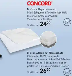 Matratzen Concord CONCORD Moltonauflage Angebot