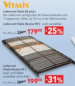 Matratzen Concord Lattenrost Vitalis 46 plus Angebot