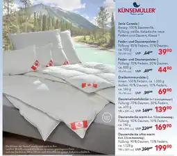 Matratzen Concord Künsemüller Feder- und Daunenpolster Angebot