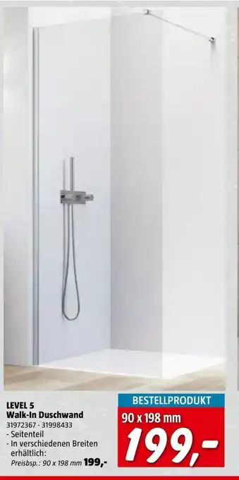 LEVEL 5 Walk-In Duschwand