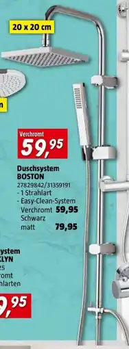 Bauhaus Duschsystem BOSTON Angebot