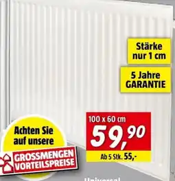 Bauhaus Universal Flachheizkörper Angebot