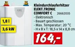 Bauhaus Kleindurchlauferhitzer ELEKT.TRONIC COMFORT C Angebot