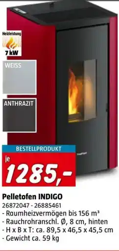 Bauhaus Freepoint Pelletofen INDIGO Angebot