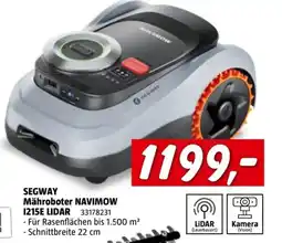 Bauhaus SEGWAY Mähroboter NAVIMOW 1215E LIDAR 33178231 Angebot
