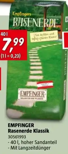 Bauhaus EMPFINGER Rasenerde Klassik Angebot