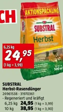 Bauhaus SUBSTRAL Herbst-Rasendünger Angebot