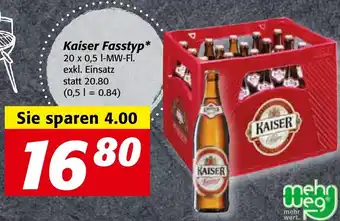 Strasser Markt Kaiser Fasstyp 20 x 0,5 Angebot