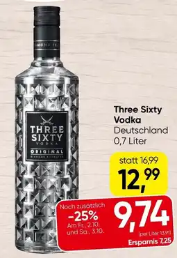 Spar Three Sixty Vodka Angebot