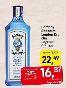 Spar Bombay Sapphire London Dry Gin Angebot
