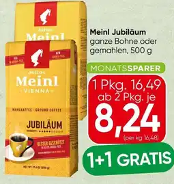 Spar Julius Meinl Jubiläum Angebot