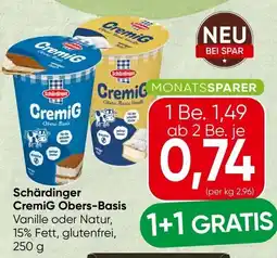 Spar Schärdinger CremiG Obers-Basis Angebot