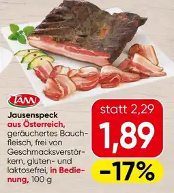 Spar TANN Jausenspeck Angebot