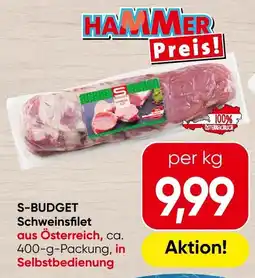 Spar S-Budget Schweinsfilet Angebot