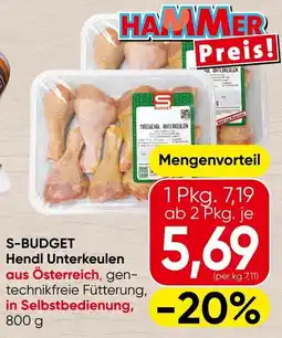 Spar S-Budget Hendl Unterkeulen Angebot