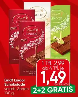 Spar Lindt Lindor Schokolade Angebot