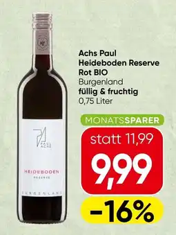 Spar Achs Paul Heideboden Reserve Rot BIO Angebot
