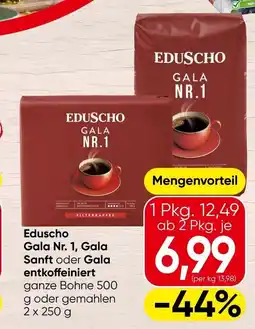 Spar Eduscho Gala Nr. 1, Gala Sanft oder Gala entkoffeiniert Angebot