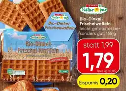 Spar SPAR Natur pur Bio-Dinkel-Frischeiwaffeln Angebot