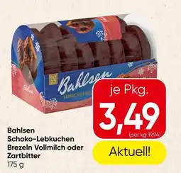 Spar Bahlsen Schoko-Lebkuchen Brezeln Vollmilch oder Zartbitter Angebot