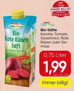 Spar Natur pur Bio-Rote Rüben-Saft Angebot