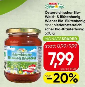 Spar Österreichischer Bio-Wald- & Blütenhonig Angebot