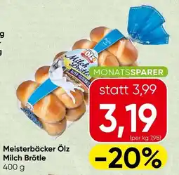 Spar Meisterbäcker Ölz Milch Brötle Angebot