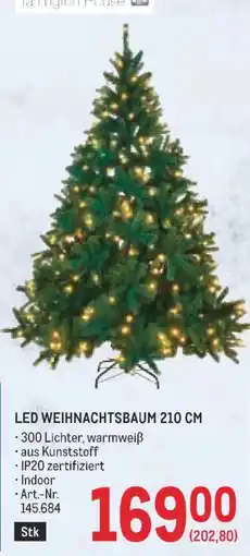Metro LED Weihnachtsbaum 210 CM Angebot