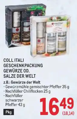 Metro Coll Itali Geschenkpackung Gewürze Od. Salze Der Welt Angebot