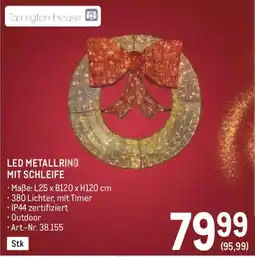 Metro Tarrington House LED Metallring mit Schleife Angebot