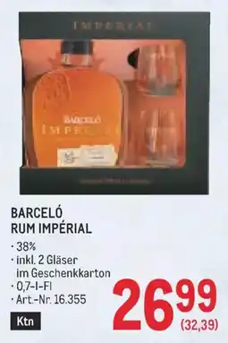Metro Barceló Rum Impérial Angebot
