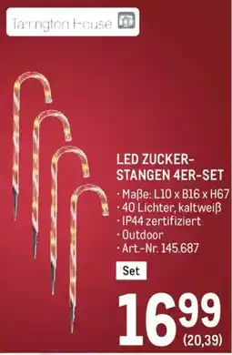 Metro Tarrington House LED Zucker-Stangen 4er-Set Angebot