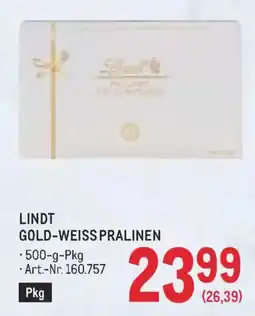 Metro Lindt Gold-Weiss Pralinen Angebot