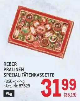 Metro Reber Pralinen Spezialitätenkassette Angebot