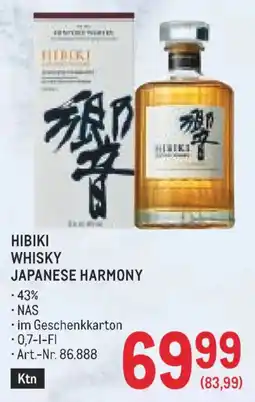 Metro Hibiki Whisky Japanese Harmony Angebot