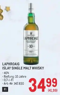 Metro Laphroaig Islay Single Malt Whisky Angebot