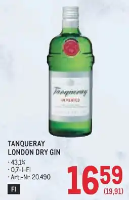 Metro Tanqueray London Dry Gin Angebot