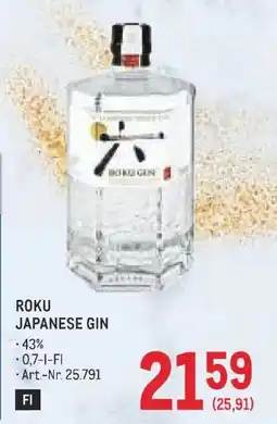 Metro Roku Japanese Gin Angebot