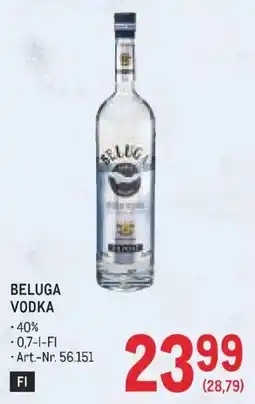 Metro Beluga Vodka Angebot