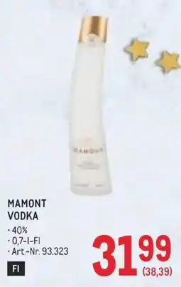 Metro Mamont Vodka Angebot