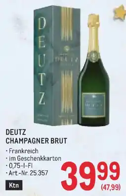 Metro Deutz Champagner Brut Angebot
