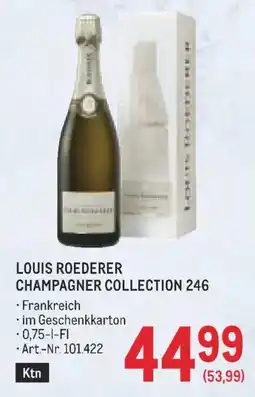 Metro Louis Roederer Champagner Collection 246 Angebot