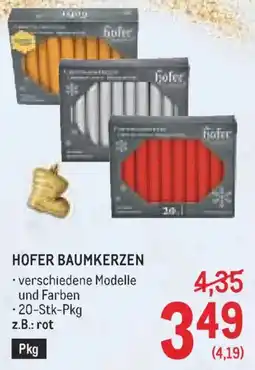 Metro Hofer Baumkerzen Angebot